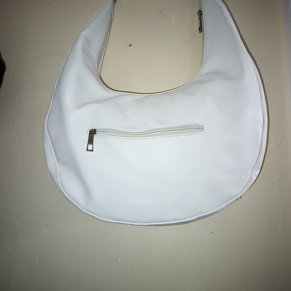 Elegant White Hobo Bag